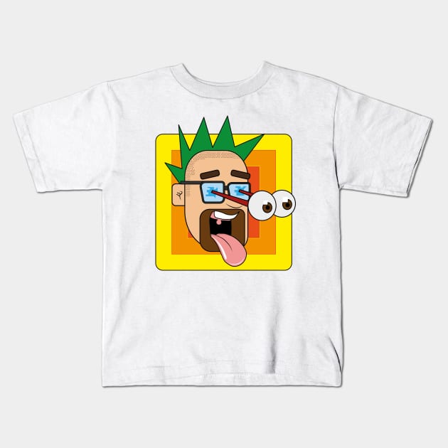 Crazy Eyes Kids T-Shirt by GilbertoMS